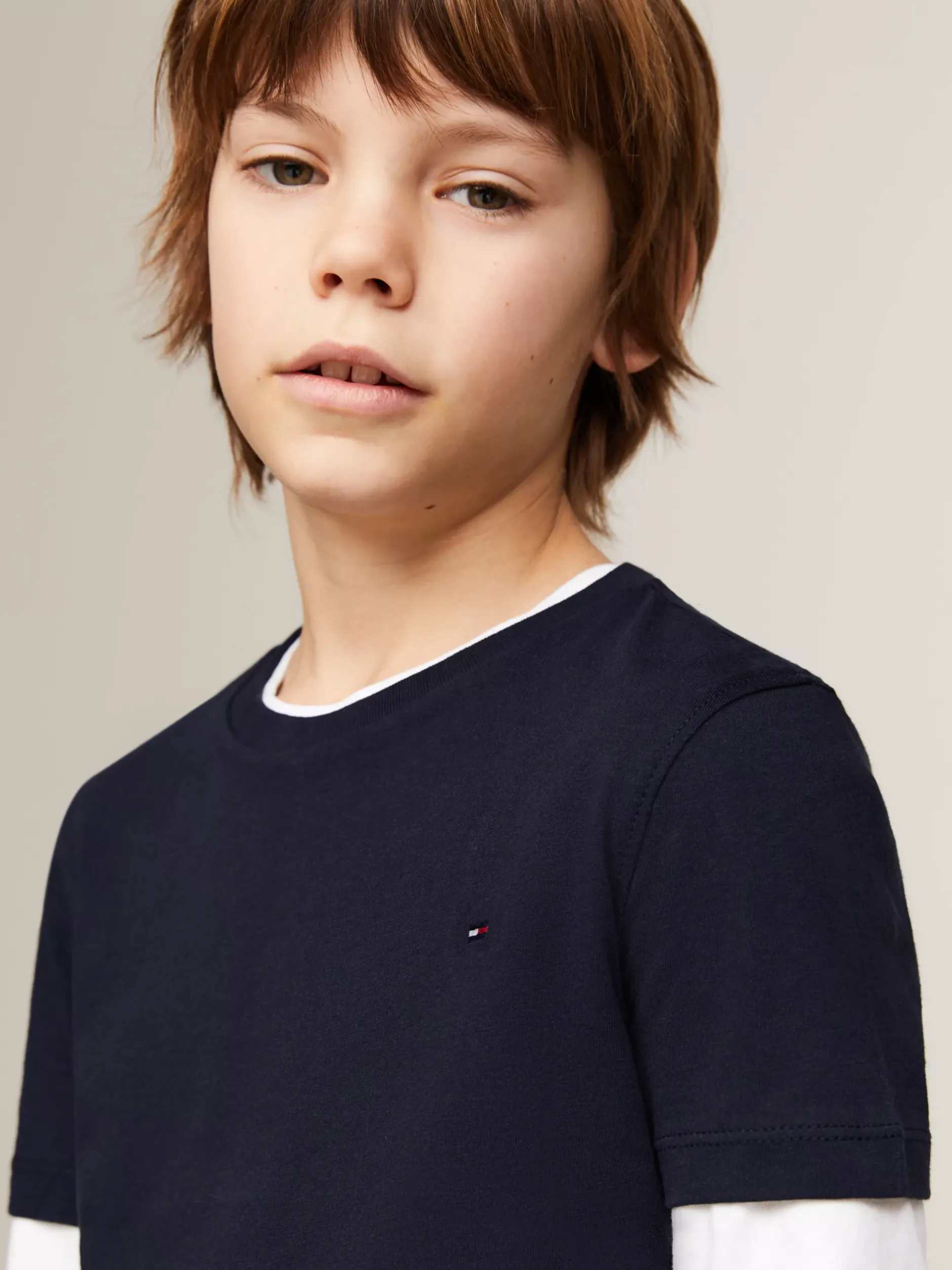T-Shirty I Koszulki Polo*Tommy Hilfiger Uniwersalny T-shirt Z Bawełny Organicznej SKY CAPTAIN