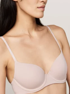 Biustonosze|Bielizna*Tommy Hilfiger Usztywniany Biustonosz Typu Demi Z Logo BALANCED BEIGE