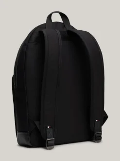 Plecaki*Tommy Hilfiger Usztywniany Plecak Casual Z Naszywką Z Logo BLACK