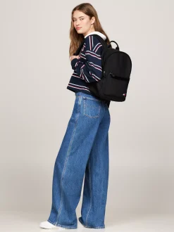 Plecaki*Tommy Hilfiger Usztywniany Plecak Essential Z Logo BLACK