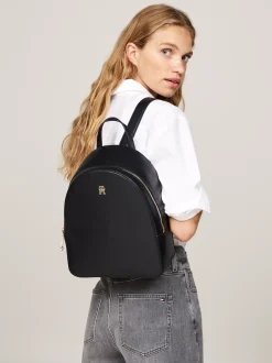 Plecaki*Tommy Hilfiger Usztywniany Plecak Hilfiger Monotype BLACK