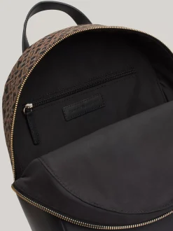 Plecaki*Tommy Hilfiger Usztywniany Plecak TH Jaquard BLACK