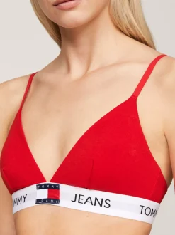 Biustonosze|Bielizna*Tommy Hilfiger Usztywniony Biustonosz Typu Bralette Heritage DEEP CRIMSON