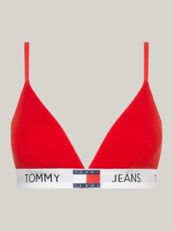 Biustonosze|Bielizna*Tommy Hilfiger Usztywniony Biustonosz Typu Bralette Heritage DEEP CRIMSON