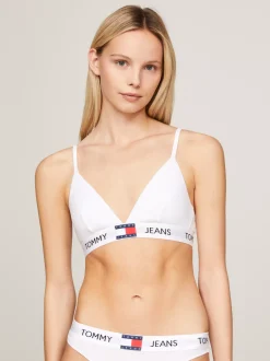Biustonosze|Bielizna*Tommy Hilfiger Usztywniony Biustonosz Typu Bralette Heritage WHITE