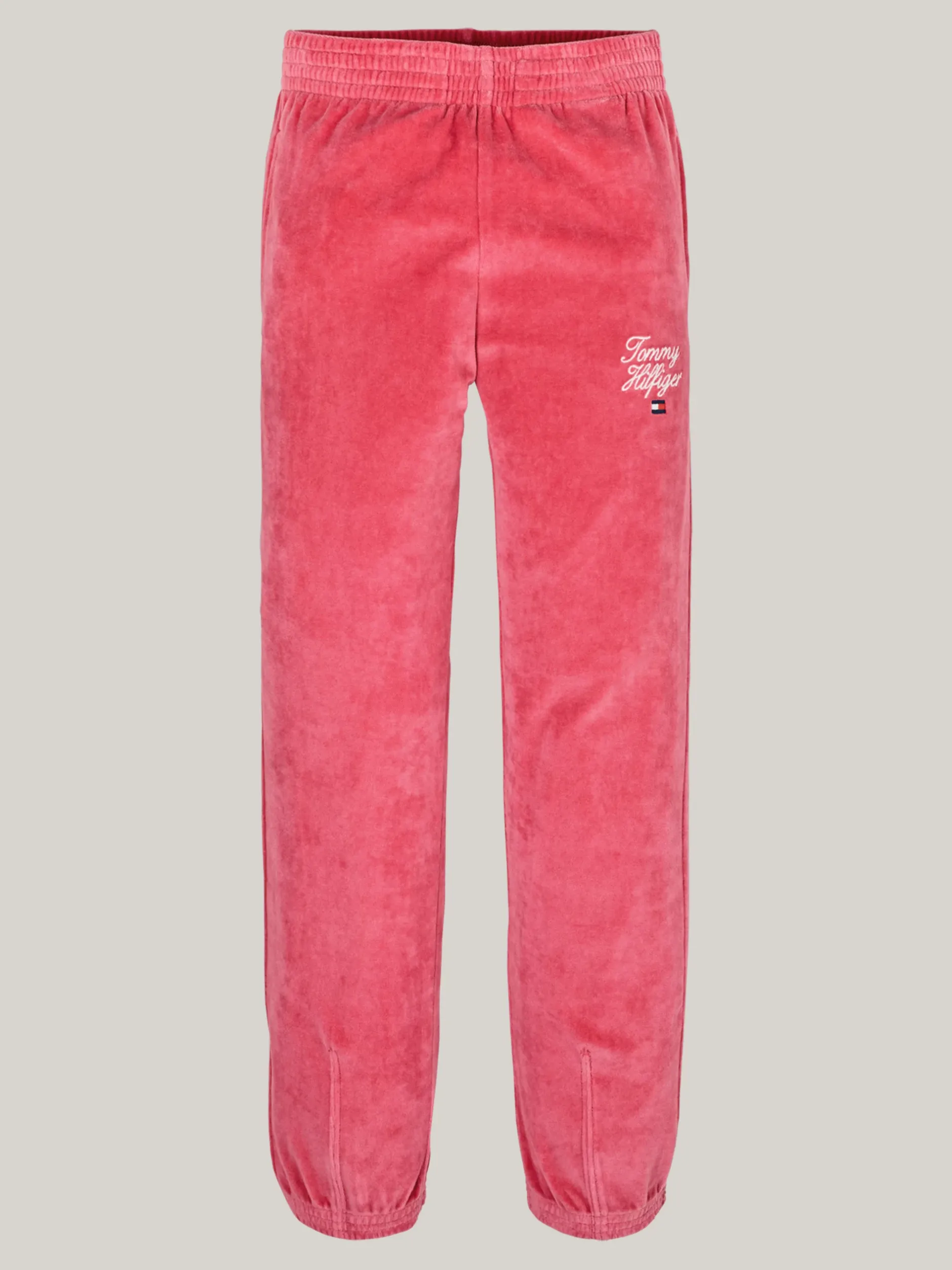Spodnie, Szorty I Spódnice*Tommy Hilfiger Welurowe Joggery Z Mankietami HERITAGE PINK