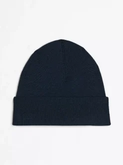 Czapki|Czapki I Szaliki*Tommy Hilfiger Wełniana Czapka Typu Beanie Z Flagą Hilfiger MILITARY DENIM