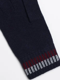 Czapki I Szaliki*Tommy Hilfiger Wełniane Rękawiczki Corporate SPACE BLUE