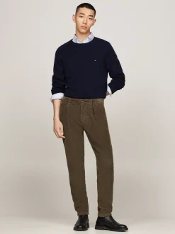 Swetry Z Okrągłym Dekoltem|Swetry*Tommy Hilfiger Wełniany Sweter Z Okrągłym Dekoltem DESERT SKY