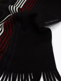 Czapki I Szaliki*Tommy Hilfiger Wełniany Szalik Corporate BLACK