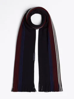 Czapki I Szaliki*Tommy Hilfiger Wełniany Szalik Corporate SPACE BLUE
