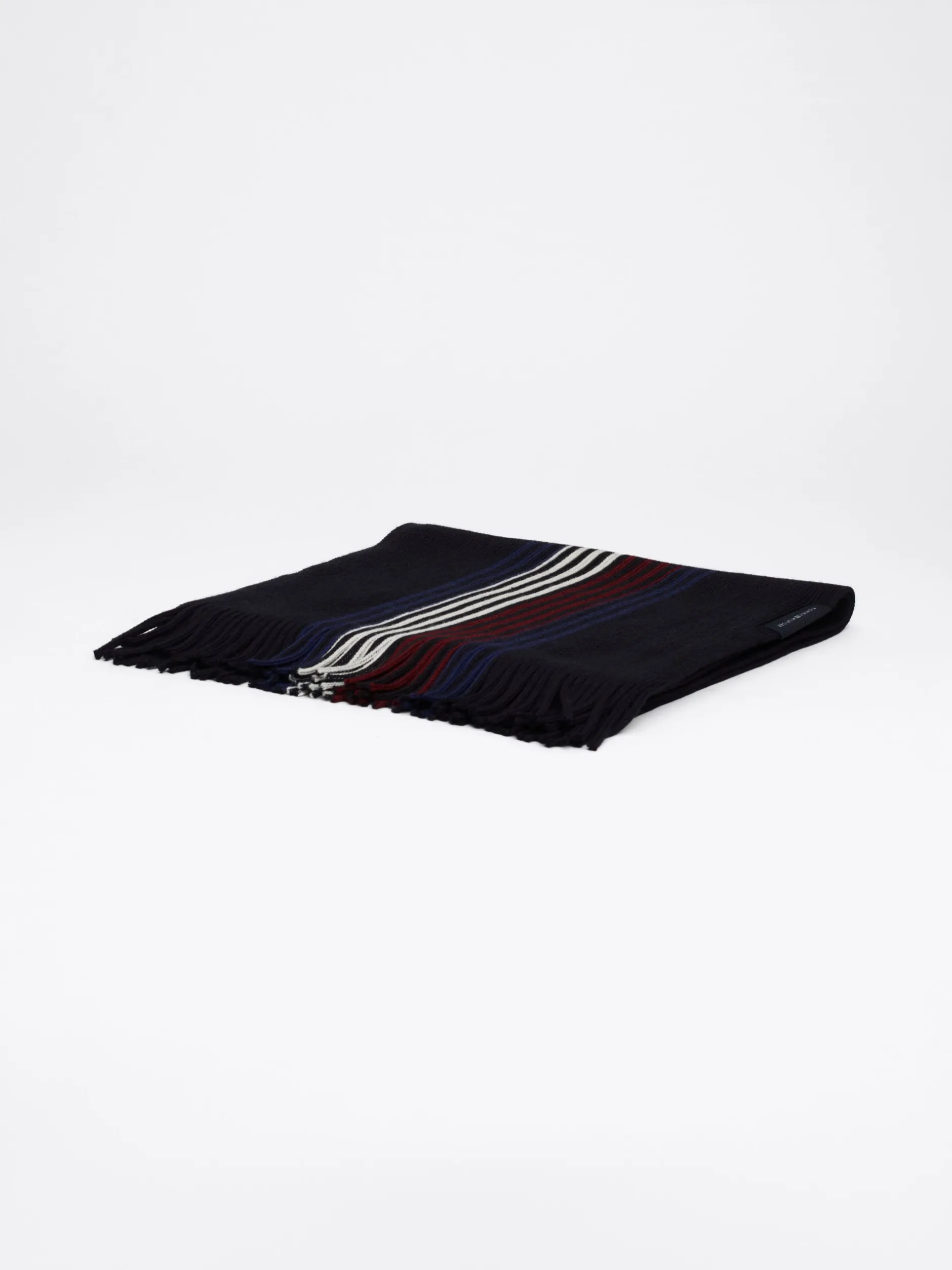 Czapki I Szaliki*Tommy Hilfiger Wełniany Szalik Corporate SPACE BLUE