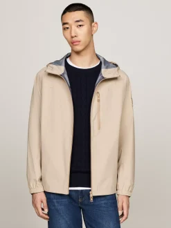 Kurtki & Płaszcze*Tommy Hilfiger Wiatroszczelna Kurtka Z Kapturem BEIGE
