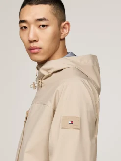 Kurtki & Płaszcze*Tommy Hilfiger Wiatroszczelna Kurtka Z Kapturem BEIGE