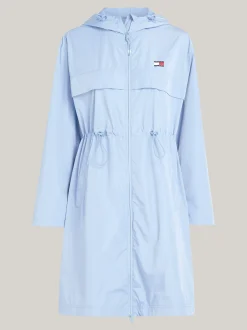 Kurtki & Płaszcze*Tommy Hilfiger Wiatrówka Chicago Z Kapturem I ściąganą Talią WESTSIDE BLUE