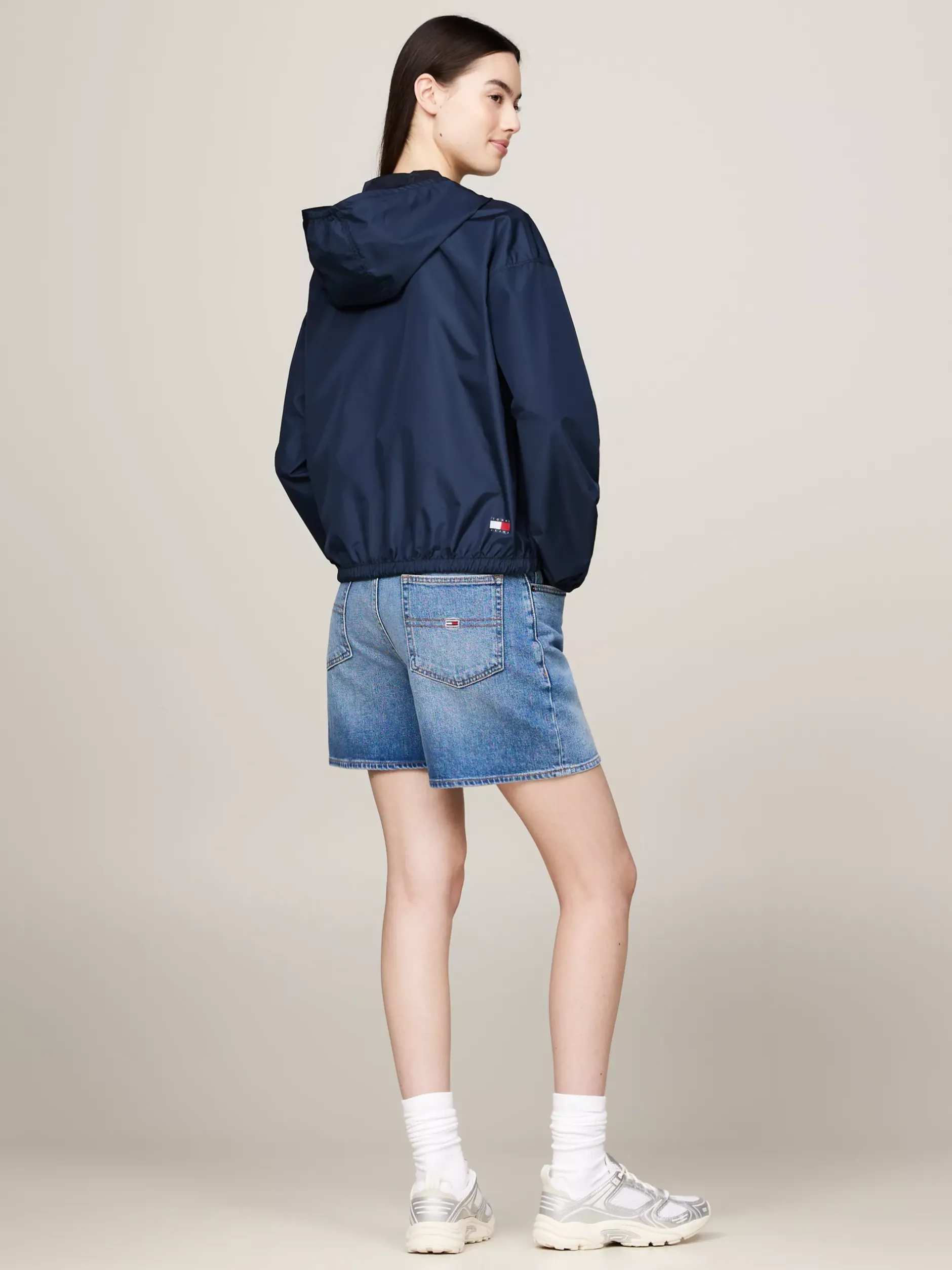 Kurtki & Płaszcze*Tommy Hilfiger Wiatrówka Chicago Z Kapturem DARK NIGHT NAVY