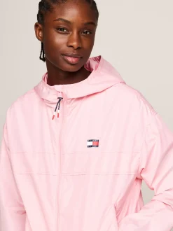Kurtki & Płaszcze*Tommy Hilfiger Wiatrówka Chicago Z Kapturem BALLET PINK
