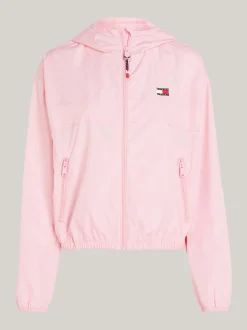 Kurtki & Płaszcze*Tommy Hilfiger Wiatrówka Chicago Z Kapturem BALLET PINK