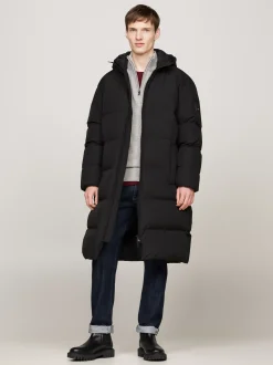 Kurtki & Płaszcze*Tommy Hilfiger Wodoodporna Parka Puchowa BLACK