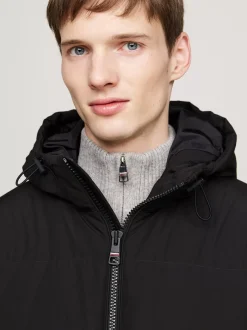 Kurtki & Płaszcze*Tommy Hilfiger Wodoodporna Parka Puchowa BLACK