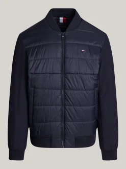 Kurtki & Płaszcze|Bomberki*Tommy Hilfiger Wodoodporna Termiczna Kurtka Bomber DESERT SKY