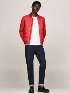 Kurtki & Płaszcze|Bomberki*Tommy Hilfiger Wodoodporna Termiczna Kurtka Bomber DARK MAGMA