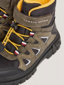 Obuwie I Akcesoria*Tommy Hilfiger Wodoszczelne Buty Na Podeszwie Z Protektorem BLACK/MUD