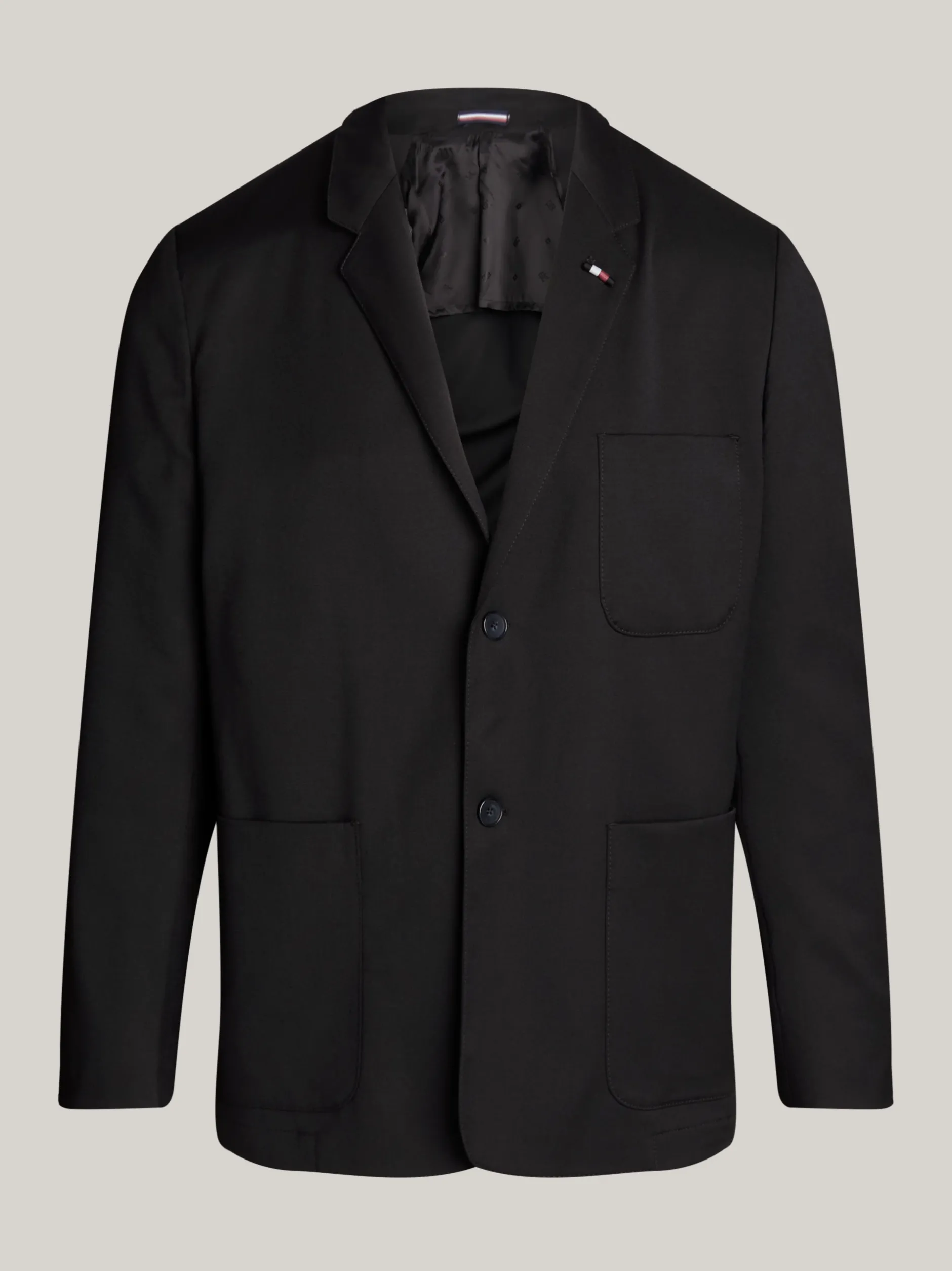 Garnitury I Kostiumy|Marynarki*Tommy Hilfiger Wąska Marynarka Z Naszywanymi Kieszeniami BLACK