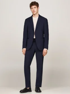 Garnitury I Kostiumy*Tommy Hilfiger Wąski Dwuczęściowy Garnitur BLUE