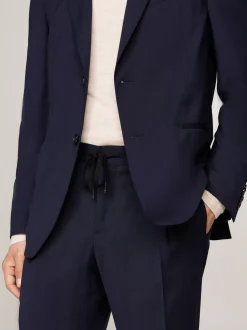 Garnitury I Kostiumy*Tommy Hilfiger Wąski Dwuczęściowy Garnitur BLUE
