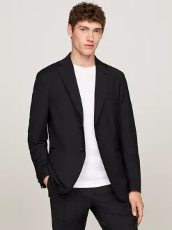Garnitury I Kostiumy*Tommy Hilfiger Wąski Dwuczęściowy Garnitur BLACK