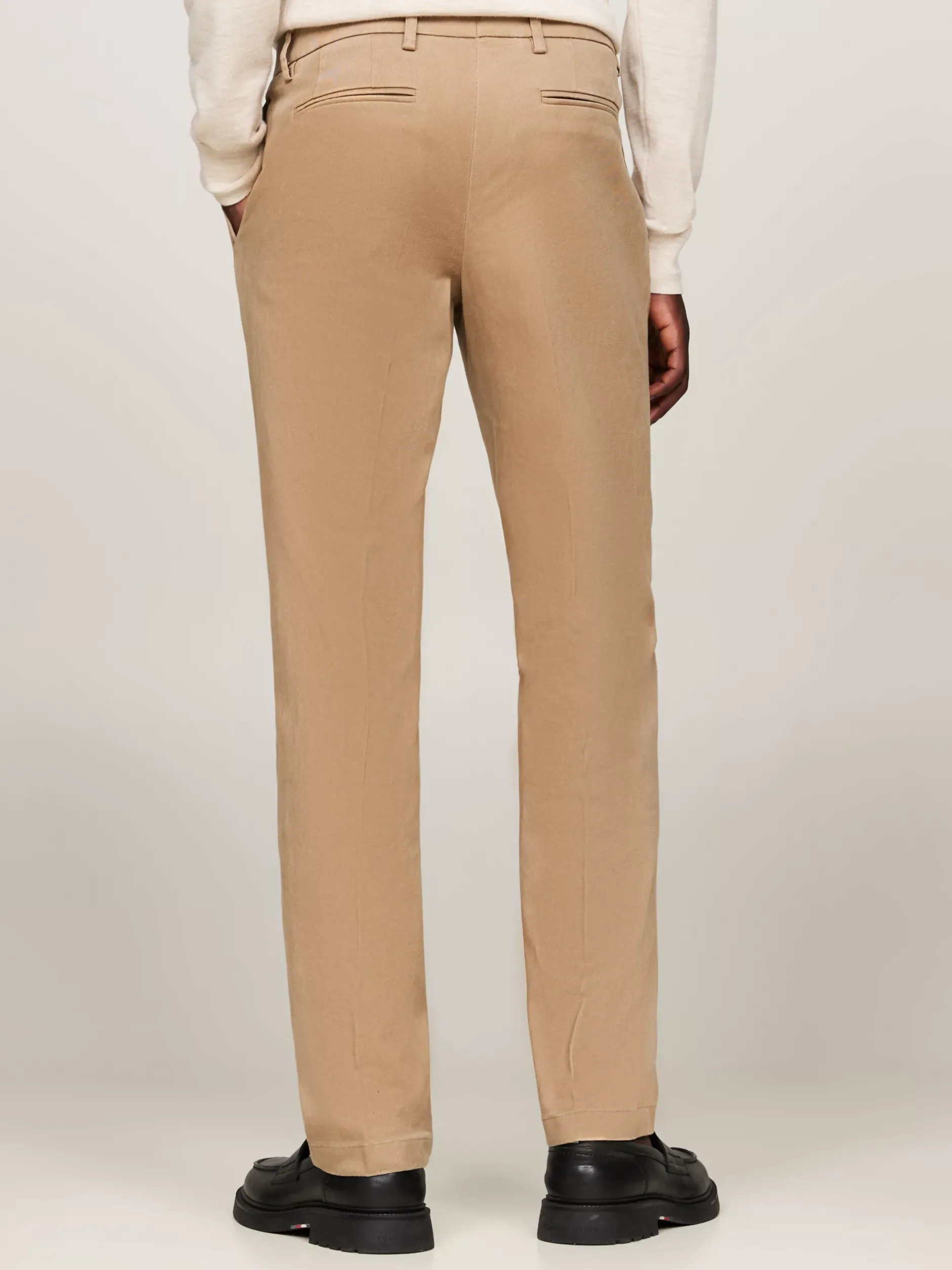 Garnitury I Kostiumy*Tommy Hilfiger Wąski Dwuczęściowy Garnitur Z Efektem Sprania BEIGE