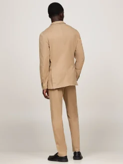 Garnitury I Kostiumy*Tommy Hilfiger Wąski Dwuczęściowy Garnitur Z Efektem Sprania BEIGE