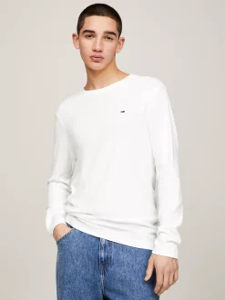 T-Shirty*Tommy Hilfiger Wąski Longsleeve CLASSIC WHITE