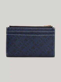 Portfele & Breloczki Do Kluczy*Tommy Hilfiger Wąski Składany Na Pół Portfel TH Monoplay SPACE BLUE