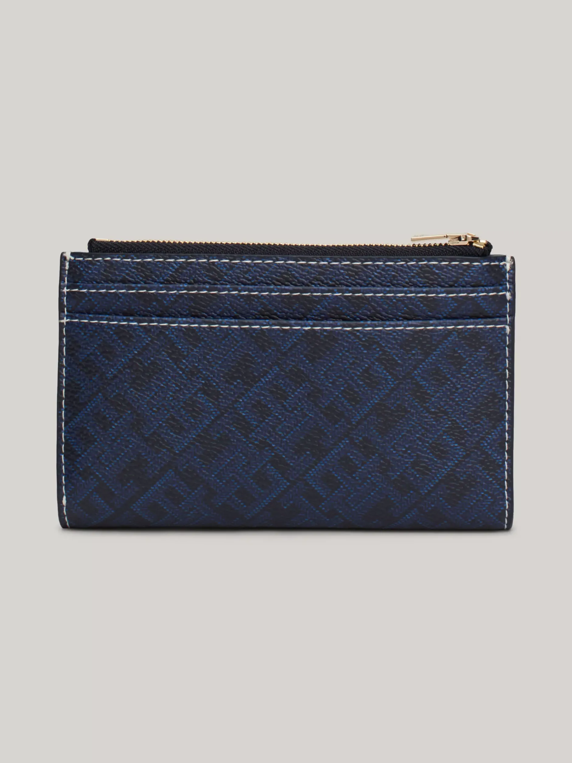 Portfele & Breloczki Do Kluczy*Tommy Hilfiger Wąski Składany Na Pół Portfel TH Monoplay SPACE BLUE
