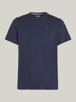 T-Shirty*Tommy Hilfiger Wąski T-shirt BLACK IRIS