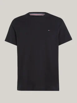 T-Shirty*Tommy Hilfiger Wąski T-shirt TOMMY BLACK