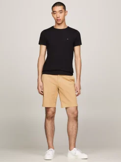 T-Shirty*Tommy Hilfiger Wąski T-shirt TH Flex BLACK
