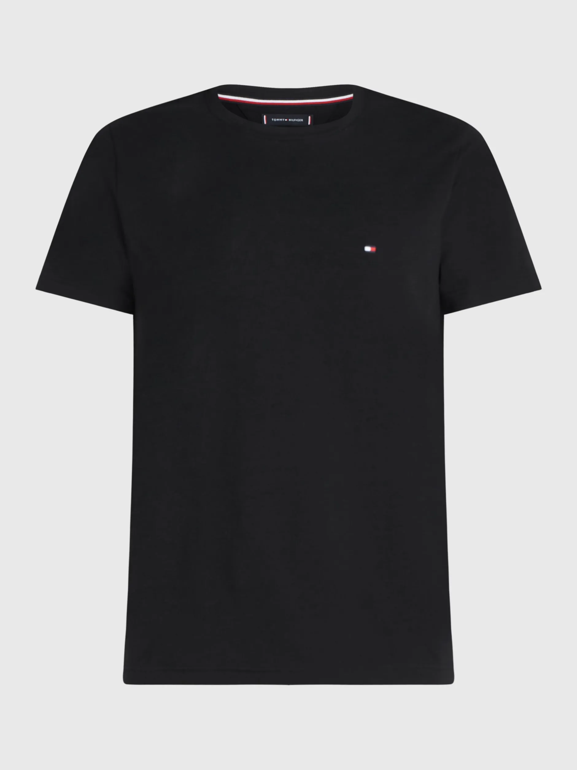 T-Shirty*Tommy Hilfiger Wąski T-shirt TH Flex BLACK
