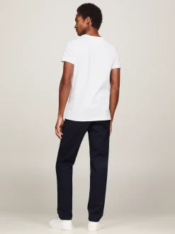 T-Shirty*Tommy Hilfiger Wąski T-shirt TH Flex WHITE