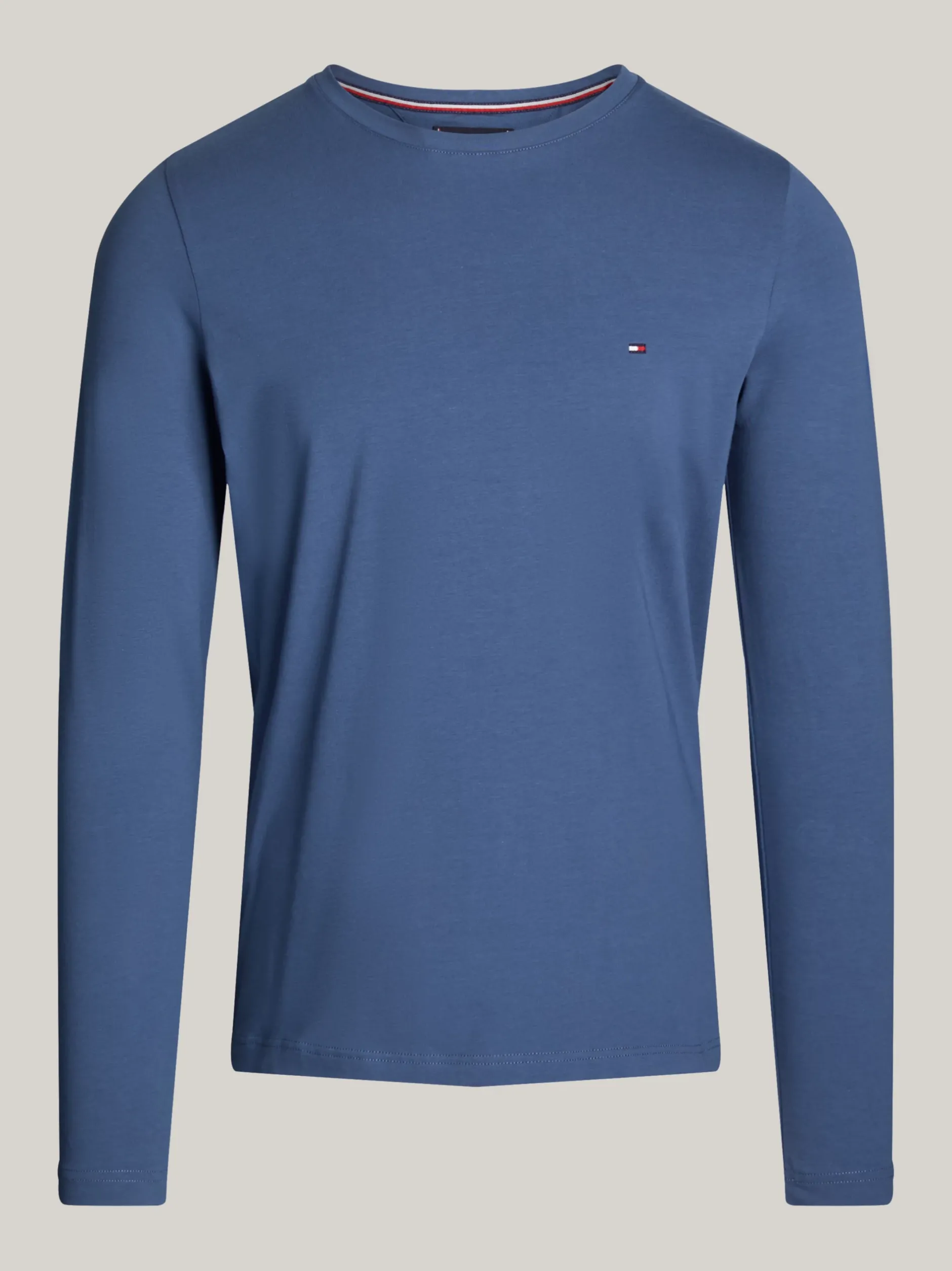 T-Shirty*Tommy Hilfiger Wąski T-shirt Z Długim Rękawem AEGEAN SEA
