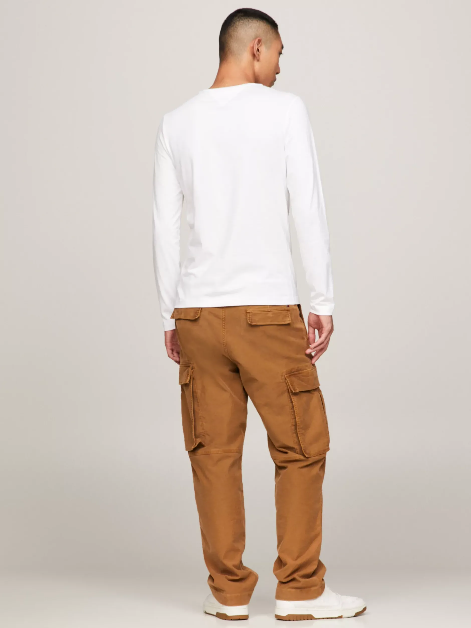 T-Shirty*Tommy Hilfiger Wąski T-shirt Z Długim Rękawem WHITE
