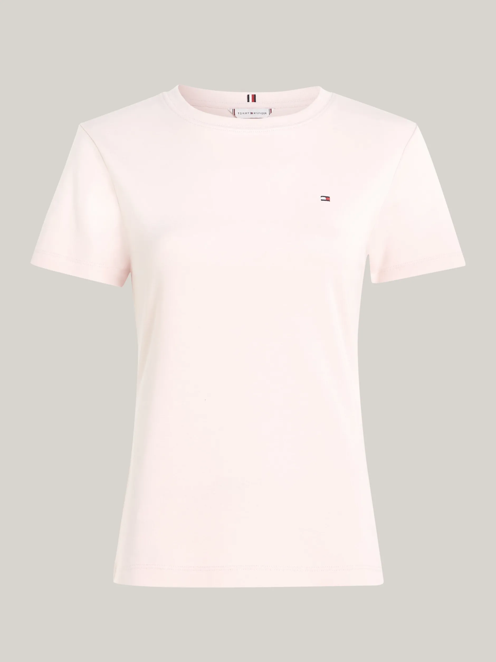 T-Shirty*Tommy Hilfiger Wąski T-shirt Z Okrągłym Dekoltem WHIMSY PINK