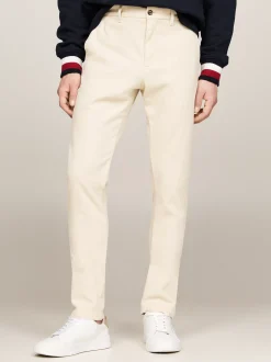 Spodnie*Tommy Hilfiger Wąskie Bawełniane Chinosy Bleecker CLASSIC BEIGE