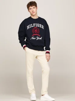 Spodnie*Tommy Hilfiger Wąskie Bawełniane Chinosy Bleecker CLASSIC BEIGE