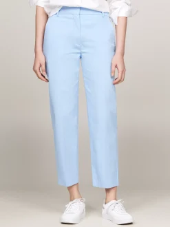 Spodnie*Tommy Hilfiger Wąskie Chinosy Z Prostymi Nogawkami VESSEL BLUE
