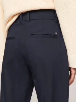 Spodnie*Tommy Hilfiger Wąskie Chinosy Z Prostymi Nogawkami DESERT SKY