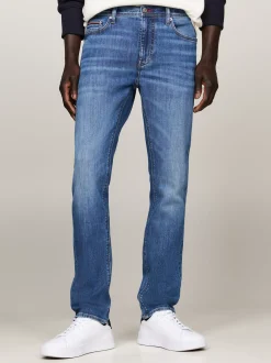 Jeansy*Tommy Hilfiger Wąskie Jeansy Bleecker W Technologii TH Flex PLAYA INDIGO