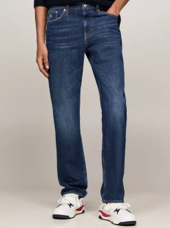 Jeansy*Tommy Hilfiger Wąskie Jeansy Ryan Z Wyhaftowanym Logo DENIM DARK